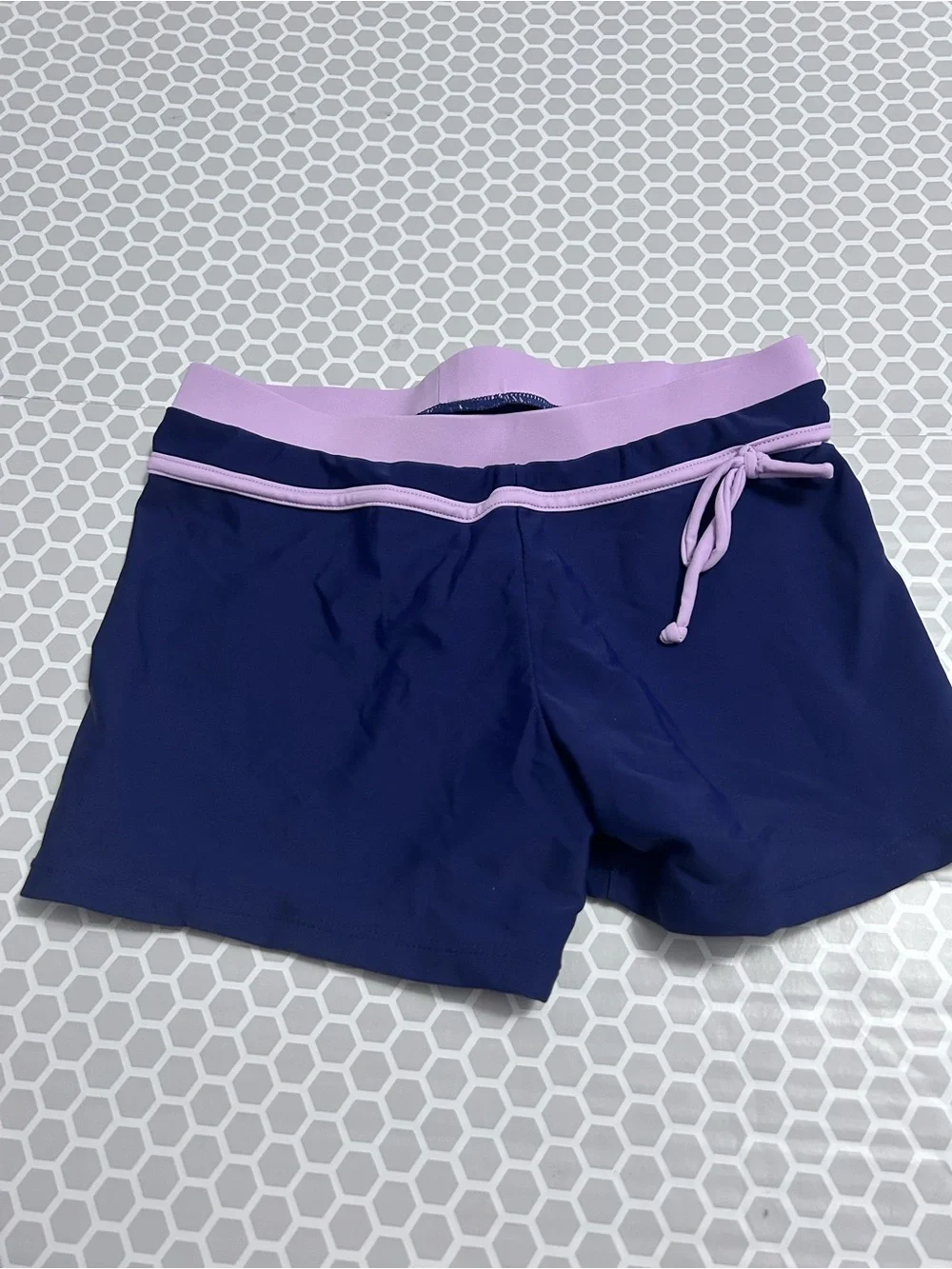 Girls Lavender & Navy Two-Piece Set - Tank Top & Shorts. Size 8/10